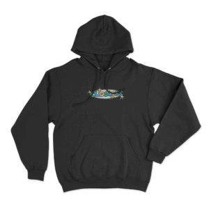 Color Pop Unisex Hoodie Black