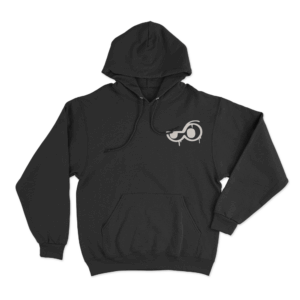Graffiti Logo Unisex Hoodie Black