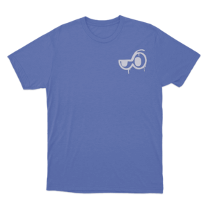 Graffiti Logo Unisex T Shirt Blue