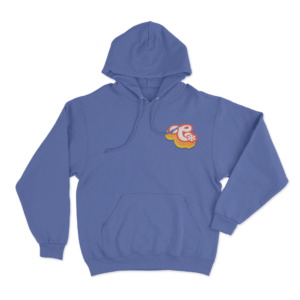 Snowflake Icon Unisex Hoodie Blue
